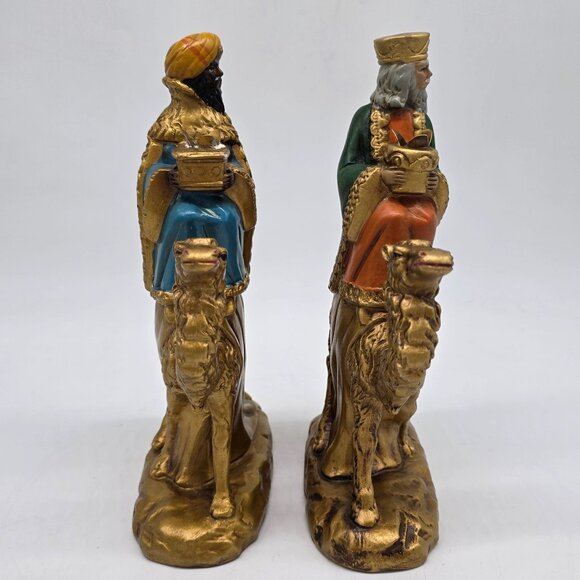 Vintage Wise Men on Camel Christmas Figurine Candle Holder Handmade MCM - Picture 5 of 9